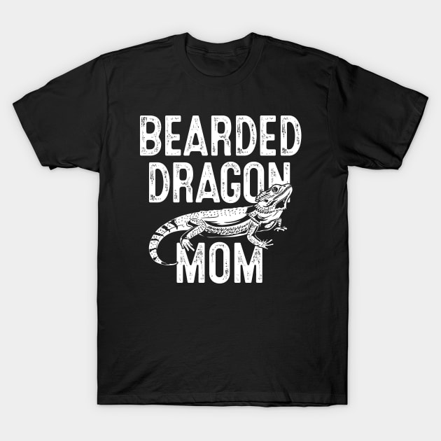 Bearded Dragon Mom Bearded Dragon Lizard T-Shirt by CreativeGiftShop